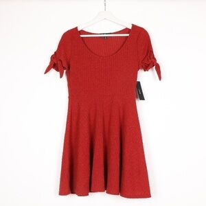 Lulus Too Cute Knit Skater Dress